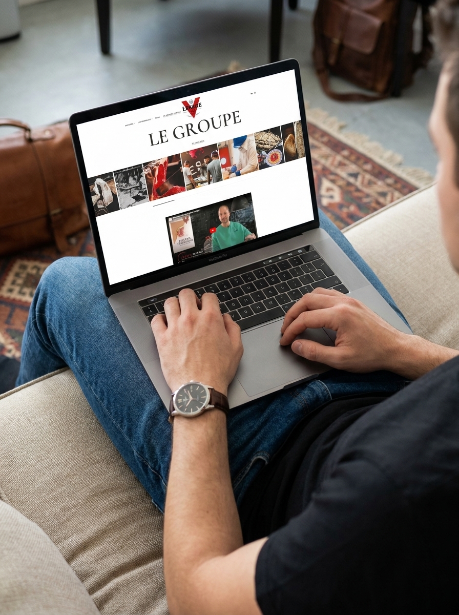 Mockup laptop — Site vitrine sur ordinateur